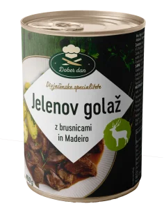 Divjačinski golaž z brusnicami, 400 gr