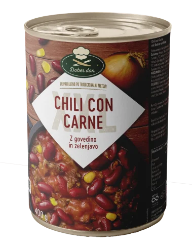 Chili con Carne z govejim mesom, 400 gr