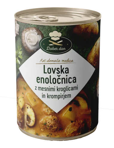 Lovačko varivo s mesnim okruglicama, 400 g