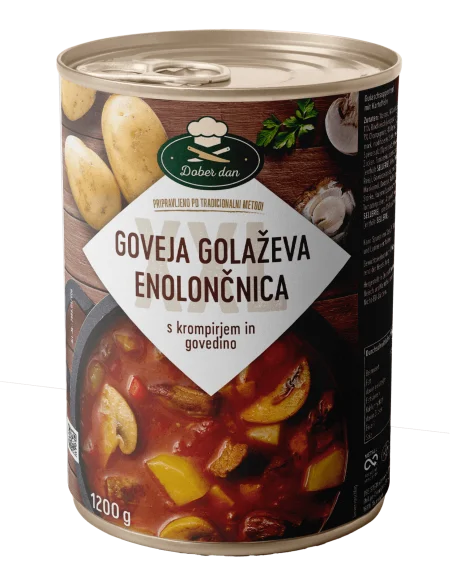 Golaževa juha z govejim mesom, 1200 gr