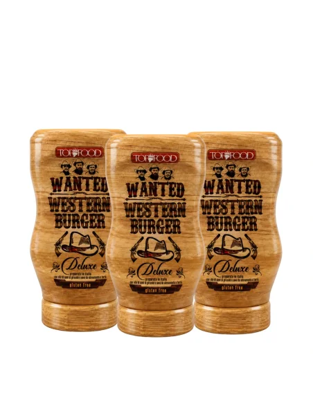 TopFood Wanted Western Burger omaka, set 3 omak